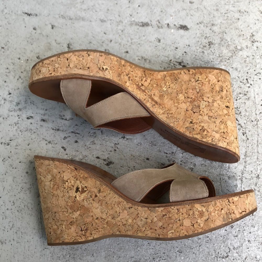 K Jacques Cork Mules 
